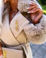 Black Luxury Fur Coat