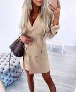 Жёлтый Платье жакетного фасона