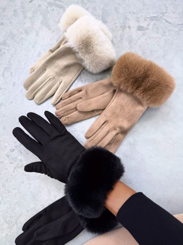 Black Warm Touchscreen Gloves