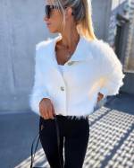 Beige Soft Buttoned Sweater