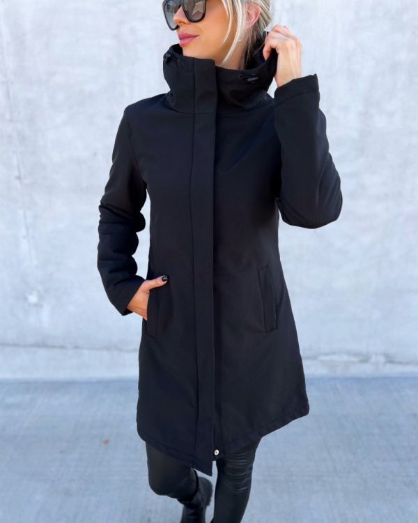 Black Softshell Pikem K/S Veekindel Parka