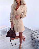 Жёлтый Платье жакетного фасона