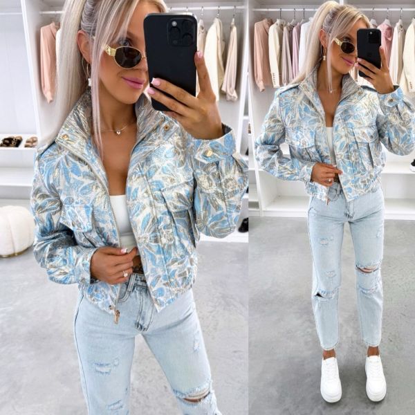 Blue Zip-up Jacket