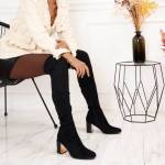 Коричневый Ботфорты на устойчивом каблуке