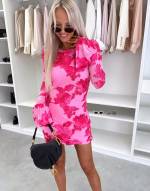 Czarny Wzorzysta Sukienka Bodycon