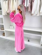 Фуксии Велюровый спортивный костюм из двух предметов