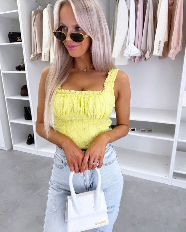 Yellow Crop Top