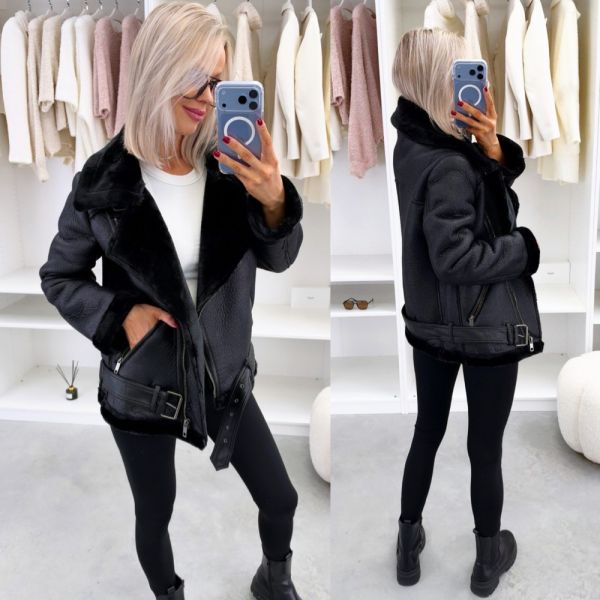 Black Warm Oversized Inner Coat