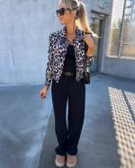 Leopard Jacket With Zipper