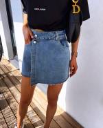 Blue Denim Skort