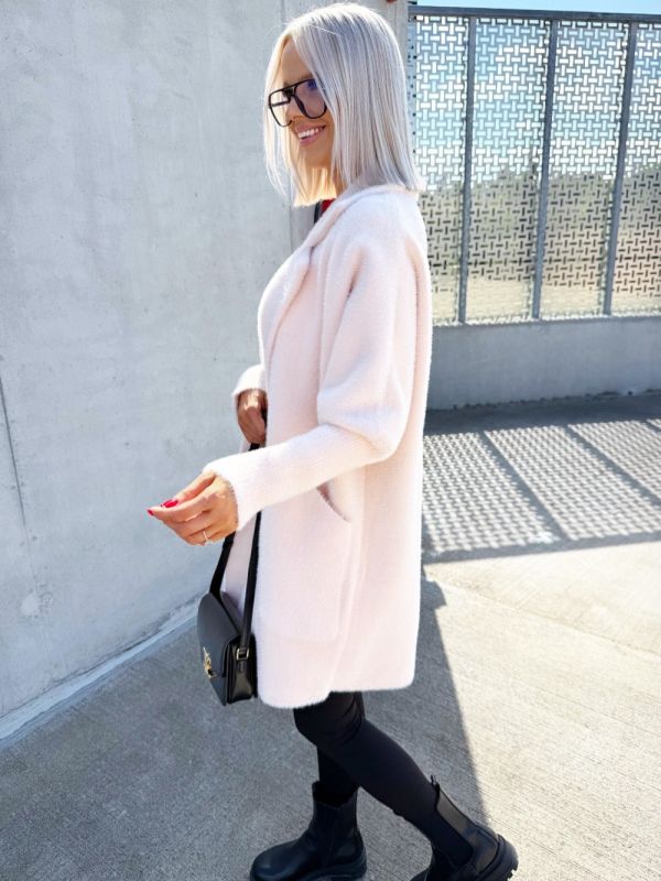 Beige Soft And Cozy Alpaca Jacket