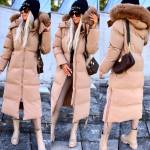 Camel Hooded Warm Winter Parka