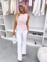 Pruun Kuldsete Nööpidega Vest