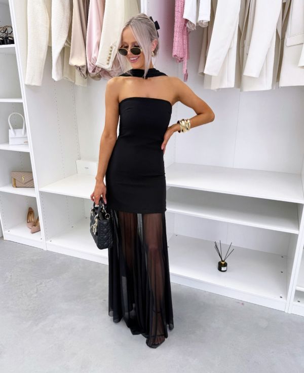 Black Occasion Dress With Lining