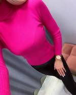 Light Pink High Neck Sweater