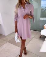 Purple Flowy Dress