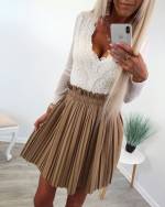 Melns Pleated Skirt