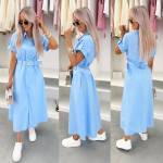 Черный Платье с поясом