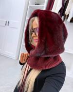 Taupe Kaelusega Müts