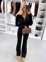 Brūns Elastīgs Un Maigs Divdaļīgs Komplekts