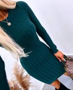 Smėlio Spalvos Soft And Stretchy Sweater Dress