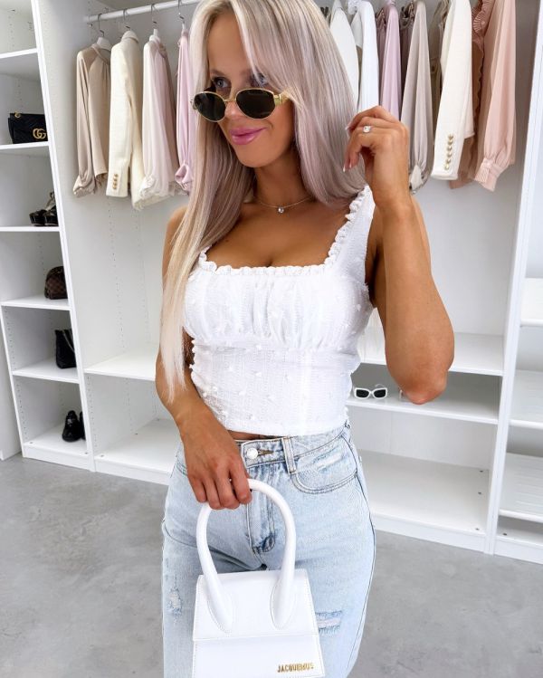 White Crop Top