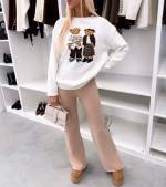 Бежевый Стильный и уютный свитер