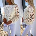 Light Blue Lace Blouse