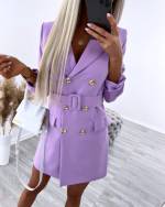 Жёлтый Платье жакетного фасона