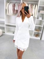 Sārts Pieguļoša žaketes Stila Kleita