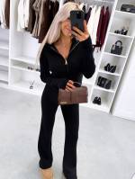 Brūns Elastīgs Un Maigs Divdaļīgs Komplekts