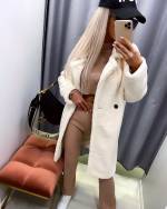 Бежевый „Teddy“ пальто