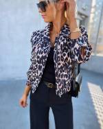 Leopard Jacket With Zipper